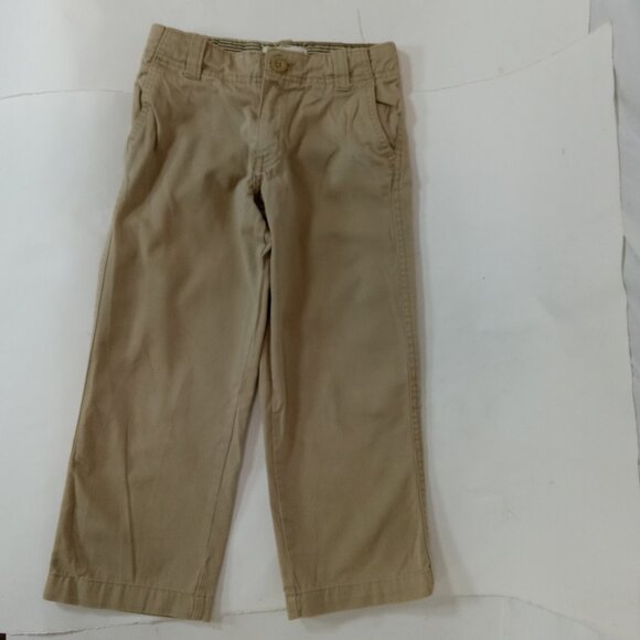 Old Navy Boys Beige Khaki Straight Adjustable Waist Casual Pants Size 5T - Picture 2 of 13